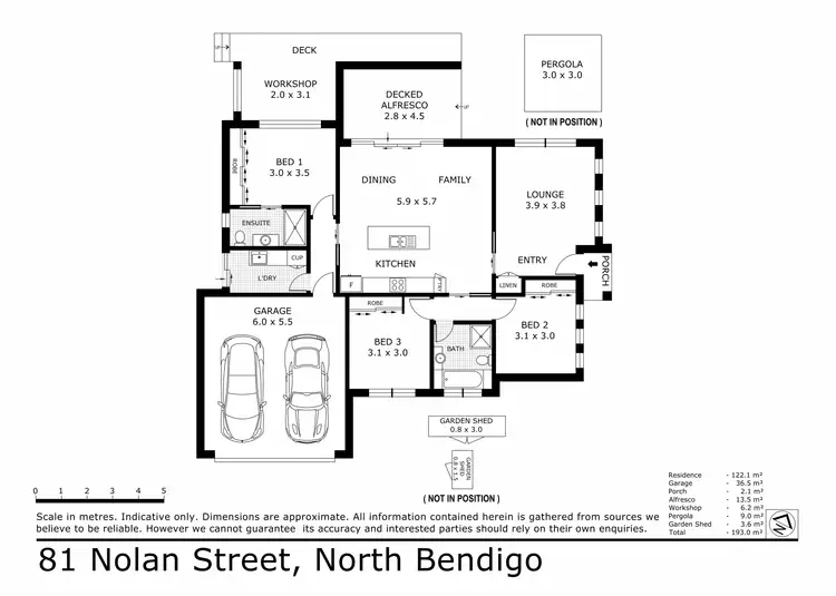 Floorplan of Homely house listing, 81 Nolan Street, North Bendigo VIC 3550
