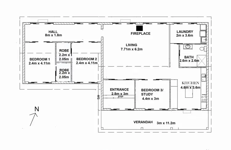 Floorplan of Homely rural property listing, 182 Bentley Road, Tullera NSW 2480