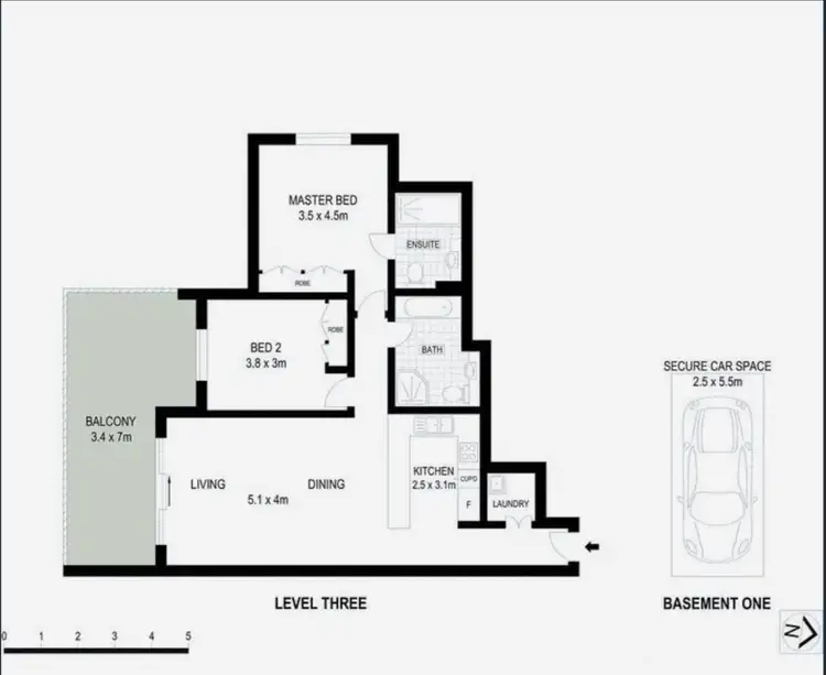 Floorplan of Homely apartment listing, 307/39 Orara Street, Waitara NSW 2077