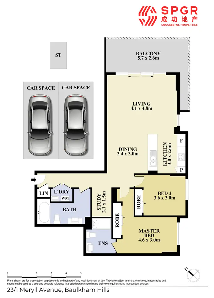 Floorplan of Homely apartment listing, 23/1 Meryll Avenue, Baulkham Hills NSW 2153