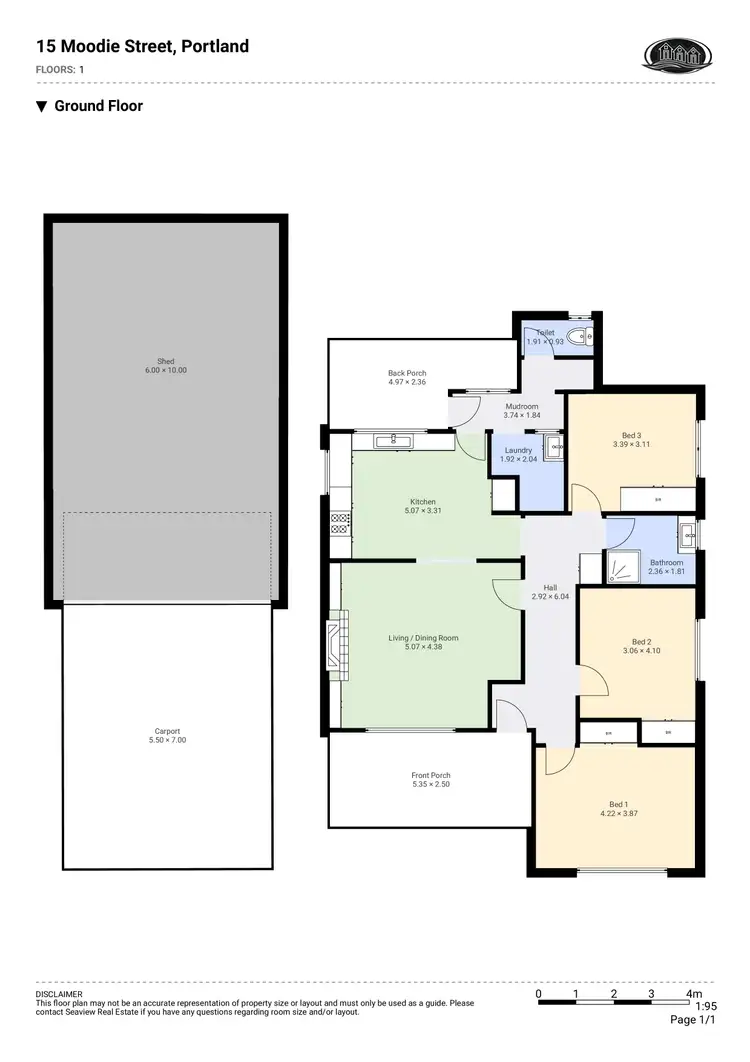 Floorplan of Homely house listing, 15 Moodie Street, Portland VIC 3305