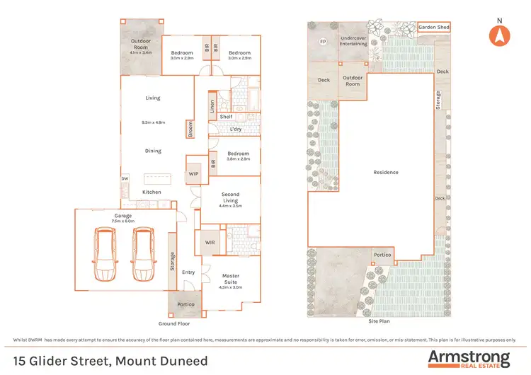 Floorplan of Homely house listing, 15 Glider Street, Mount Duneed VIC 3217