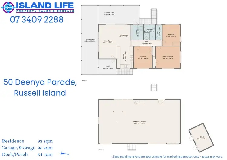 Floorplan of Homely house listing, 50 Deenya Parade, Russell Island QLD 4184