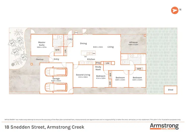 Floorplan of Homely house listing, 18 Snedden Street, Armstrong Creek VIC 3217