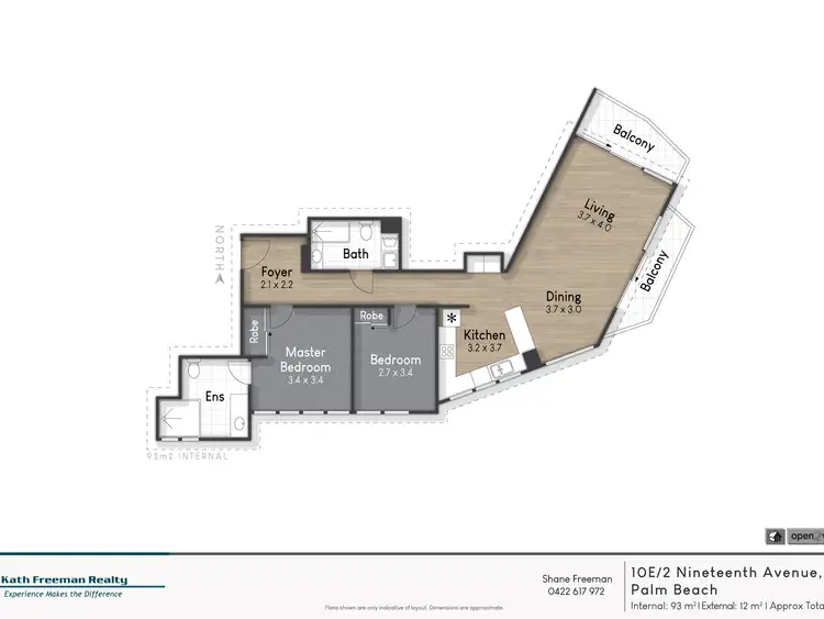 Floorplan of Homely unit listing, 10E/2 Nineteenth Avenue, Palm Beach QLD 4221
