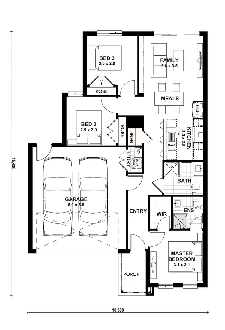 Floorplan of Homely house listing, Lot 641 Gaits Drive, Tarneit VIC 3029