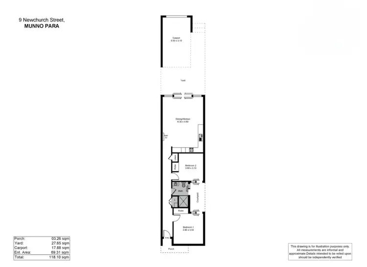 Floorplan of Homely house listing, 9 Newchurch St, Munno Para SA 5115