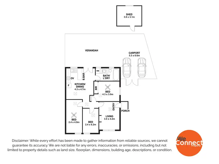 Floorplan of Homely house listing, 1 Mills Street, Mitchell Park SA 5043