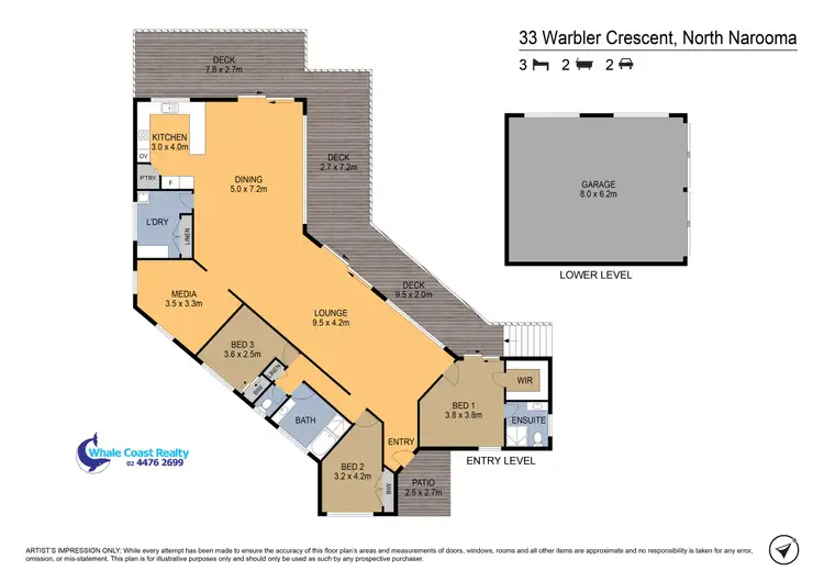 Floorplan of Homely house listing, 33 Warbler Crescent, North Narooma NSW 2546