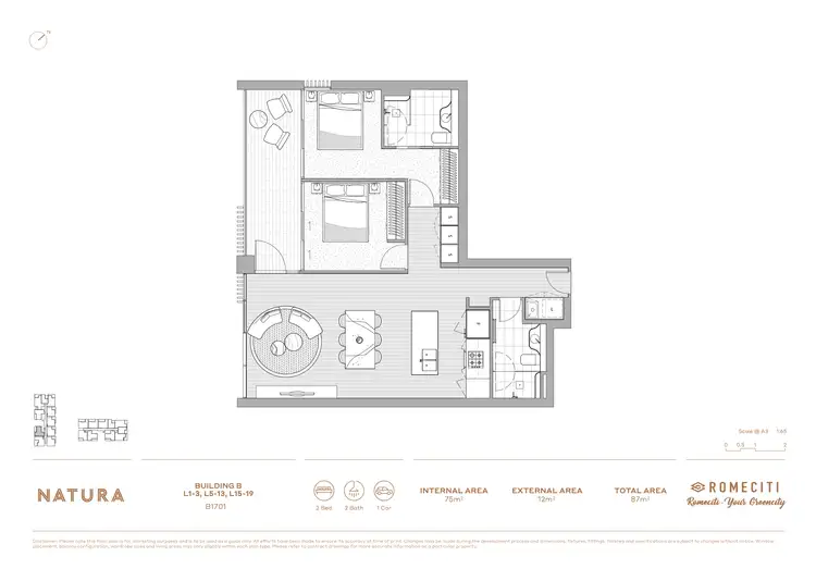 Floorplan of Homely apartment listing, B1701/82 Waterloo Road, Macquarie Park NSW 2113