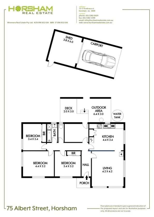 Floorplan of Homely house listing, 75 Albert Street, Horsham VIC 3400