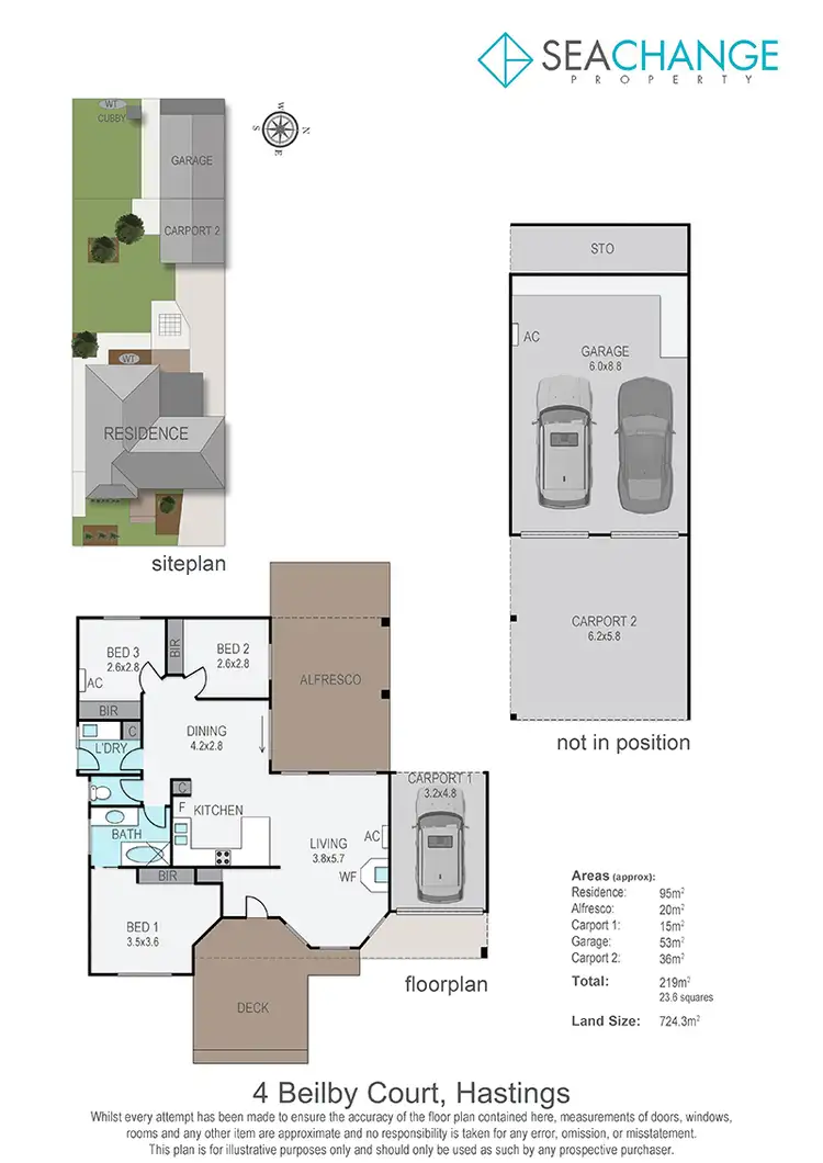 Floorplan of Homely house listing, 4 Beilby Court, Hastings VIC 3915