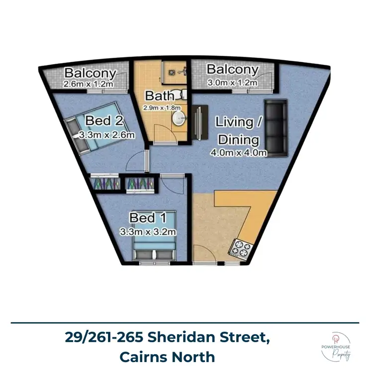 Floorplan of Homely unit listing, 29/261-265 SHERIDAN STREET, Cairns North QLD 4870