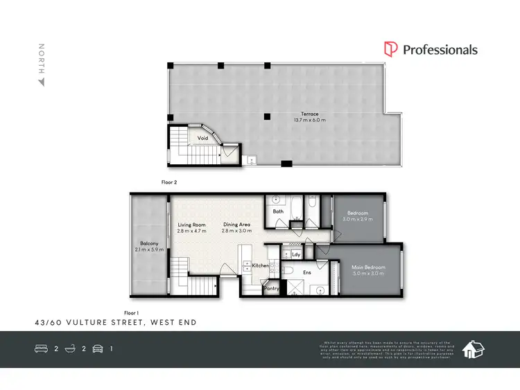 Floorplan of Homely unit listing, 43/60 Vulture Street, West End QLD 4101