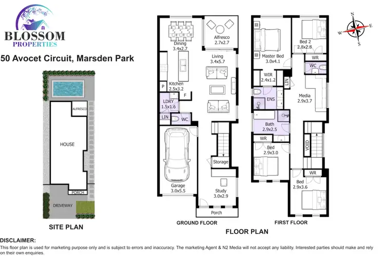 Floorplan of Homely house listing, 50 Avocet Circuit, Marsden Park NSW 2765