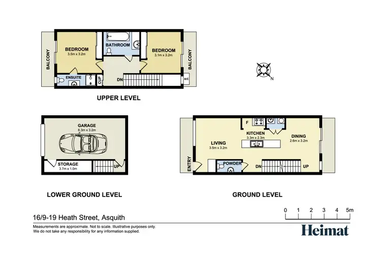 Floorplan of Homely townhouse listing, 16/9 Heath Street, Asquith NSW 2077