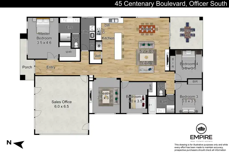 Floorplan of Homely house listing, 45 Centenary Boulevard, Officer South VIC 3809