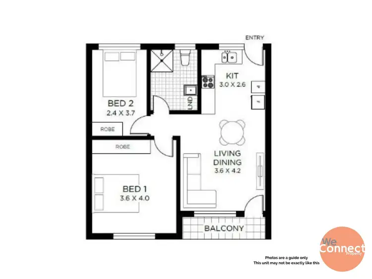 Floorplan of Homely unit listing, 9/1A Stephens Avenue, Torrensville SA 5031