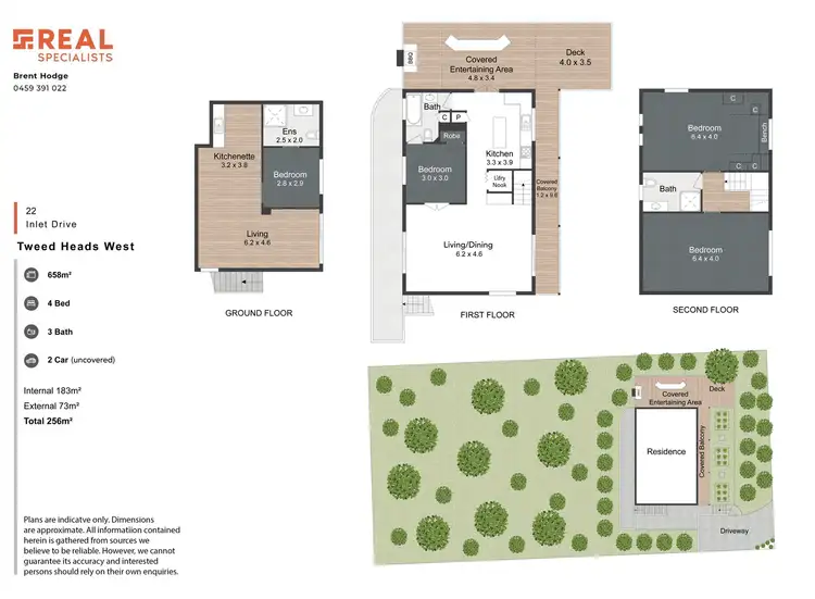 Floorplan of Homely house listing, 22 Inlet Drive, Tweed Heads West NSW 2485