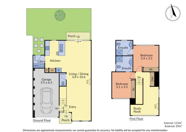 Floorplan of Homely townhouse listing, 8/55 McCormicks Road, Carrum Downs VIC 3201
