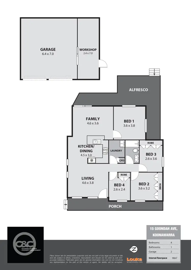 Floorplan of Homely house listing, 15 Goondah Avenue, Koonawarra NSW 2530