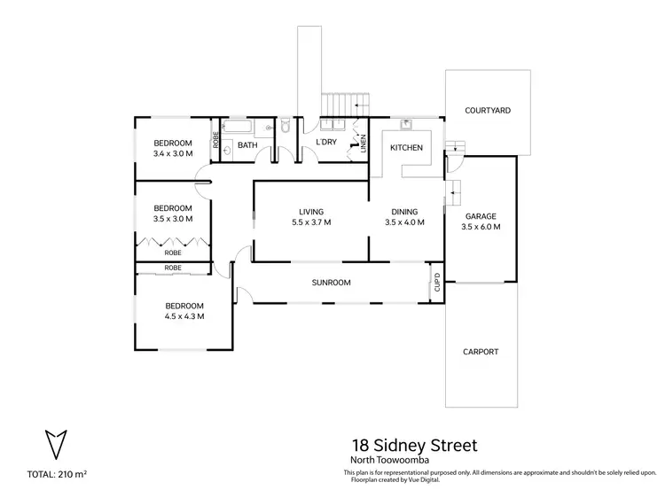 Floorplan of Homely house listing, 18 Sidney Street, North Toowoomba QLD 4350