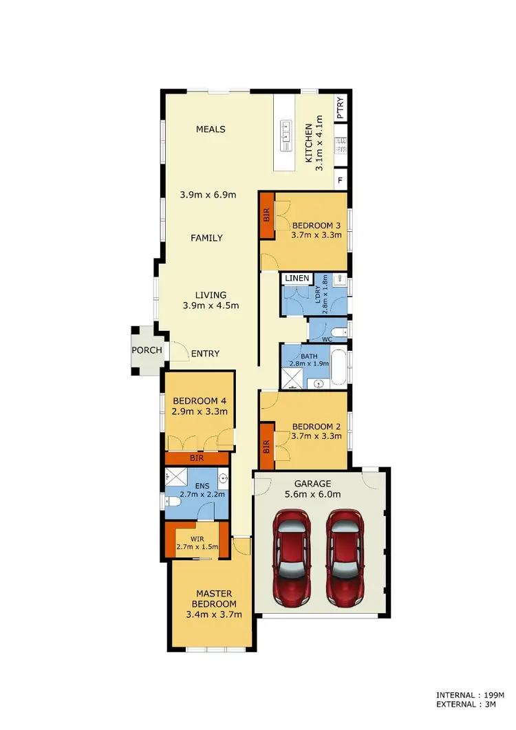 Floorplan of Homely house listing, 64 Ridgemont Drive, Berwick VIC 3806