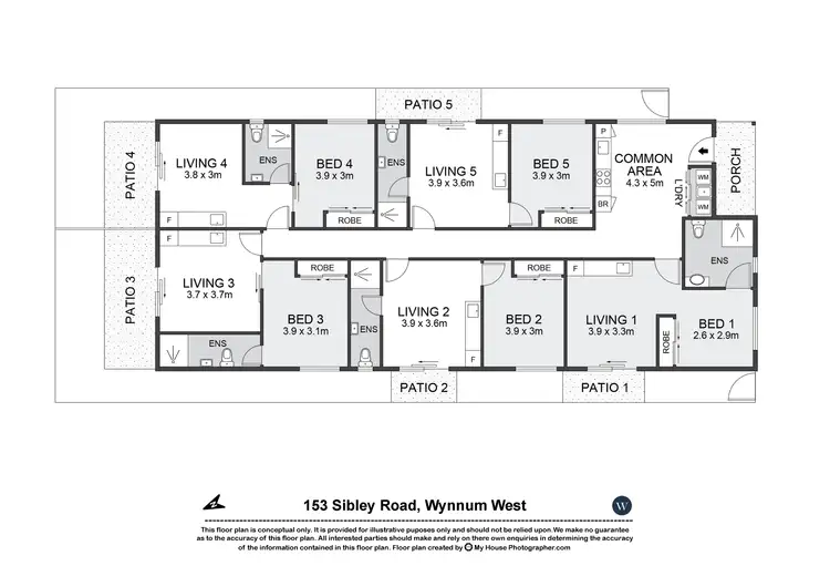 Floorplan of Homely unit listing, 3/153 Sibley Road, Wynnum West QLD 4178