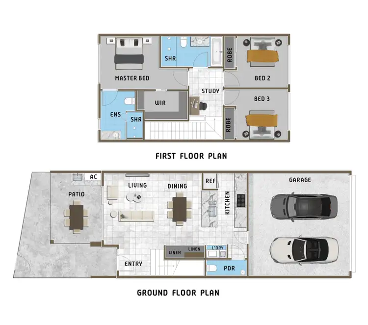 Floorplan of Homely townhouse listing, 65 Delta Circuit, Hope Island QLD 4212