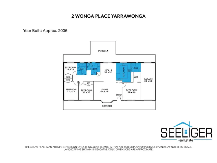 Floorplan of Homely house listing, 2 Wonga Place, Yarrawonga VIC 3730