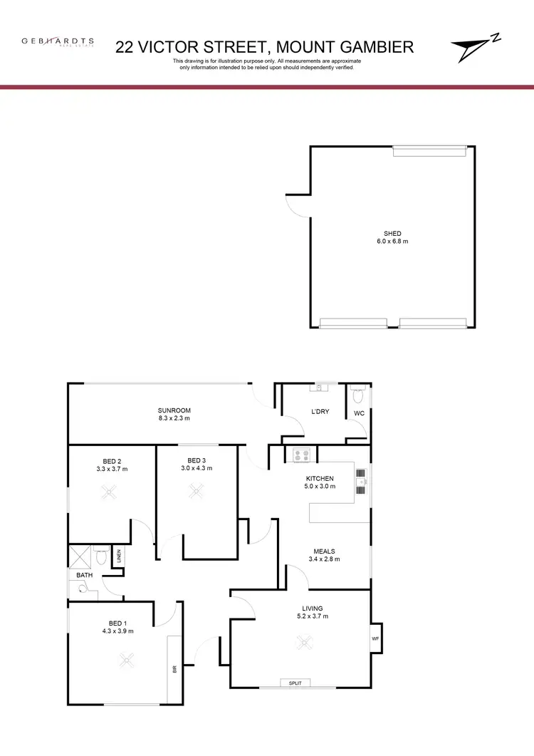 Floorplan of Homely house listing, 22 Victor Street, Mount Gambier SA 5290