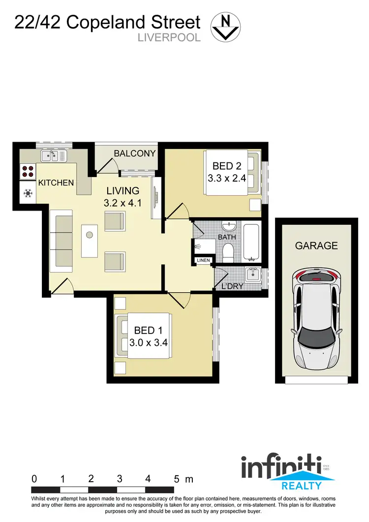 Floorplan of Homely apartment listing, 22/42 Copeland Street, Liverpool NSW 2170