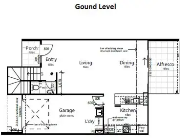 Floorplan of Homely semi-detached listing, 24 Byfield Place, Yarrabilba QLD 4207