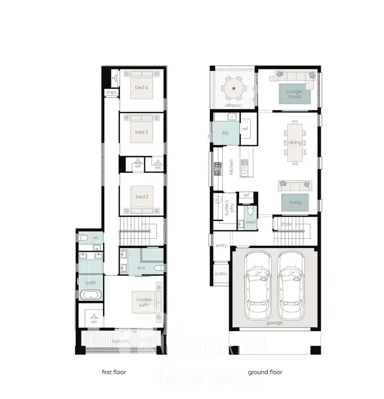 Floorplan of Homely townhouse listing, 60 Academy Street, North Rothbury NSW 2335
