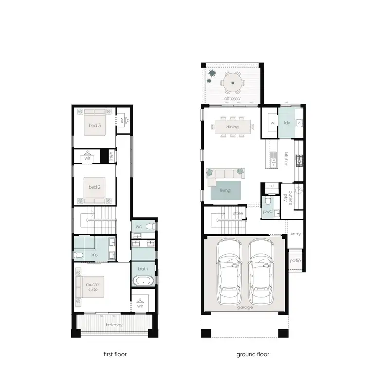 Floorplan of Homely townhouse listing, 62 Academy St, North Rothbury NSW 2335