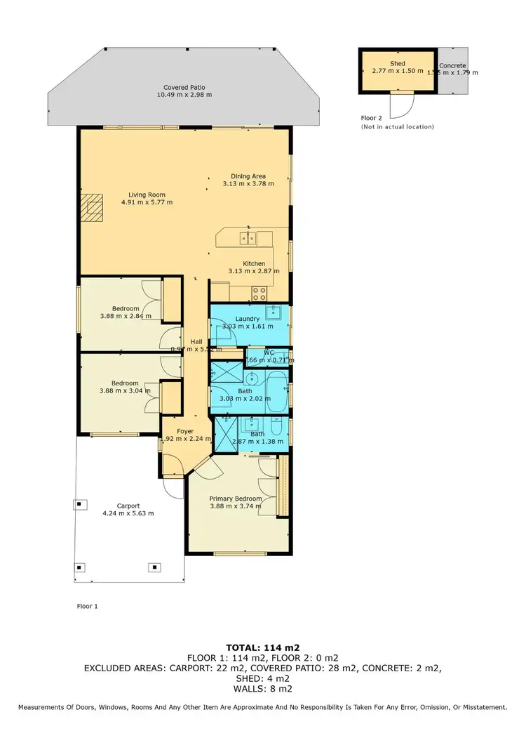 Floorplan of Homely house listing, 50B Azamor Drive, Boulder WA 6432