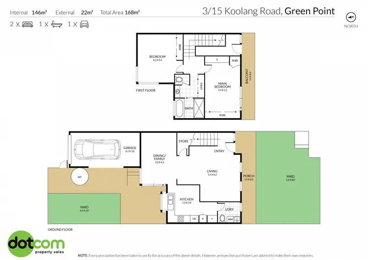 Floorplan of Homely townhouse listing, 3/15 Koolang Road, Green Point NSW 2251