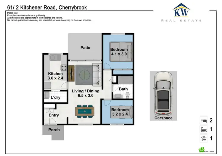 Floorplan of Homely retirement listing, 61 Kitchener Road, Cherrybrook NSW 2126