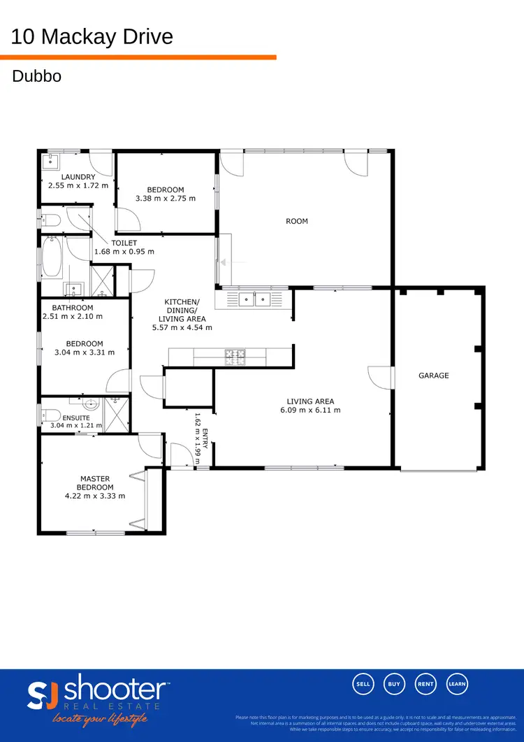 Floorplan of Homely house listing, 10 Mackay Drive, Dubbo NSW 2830