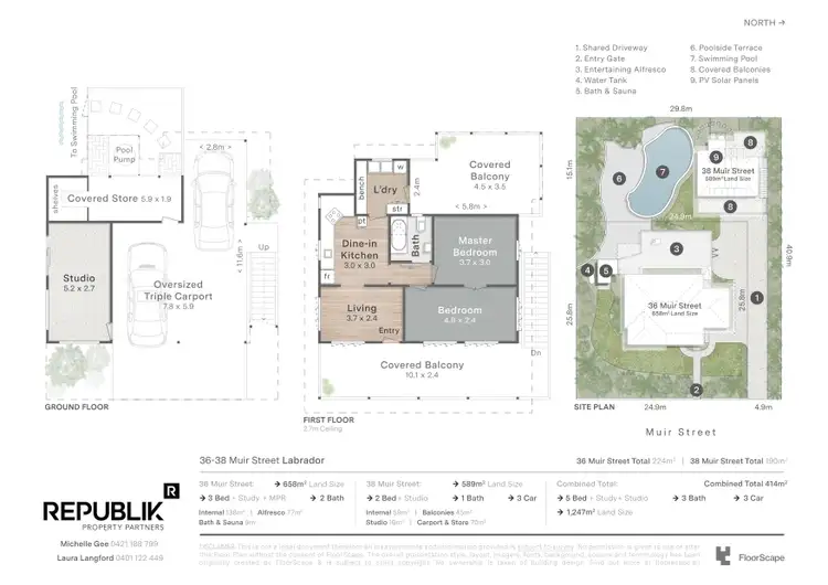 Floorplan of Homely house listing, 36-38 Muir Street, Labrador QLD 4215