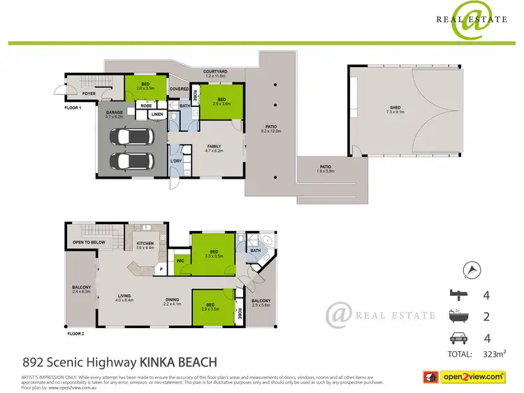Floorplan of Homely house listing, 892 Scenic Highway, Kinka Beach QLD 4703
