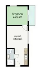 Floorplan of Homely unit listing, 6 Butler Court, Cranbourne VIC 3977