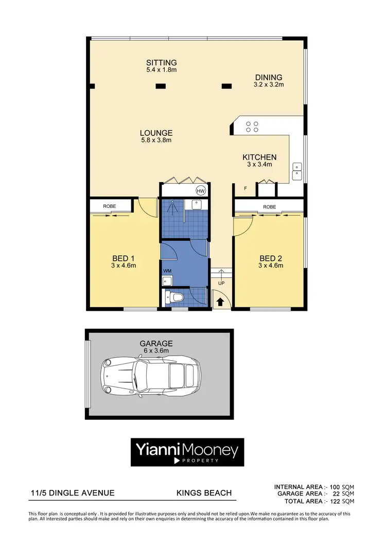 Floorplan of Homely apartment listing, 11/5 Dingle Avenue, Kings Beach QLD 4551