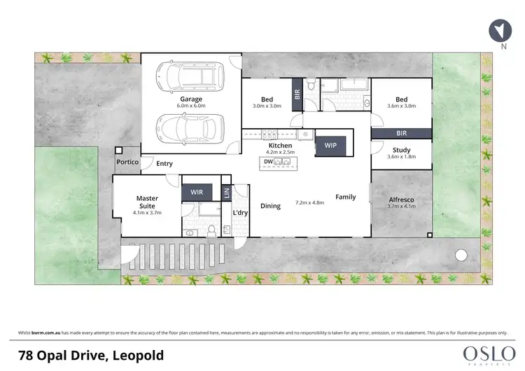 Floorplan of Homely house listing, 78 Opal Drive, Leopold VIC 3224