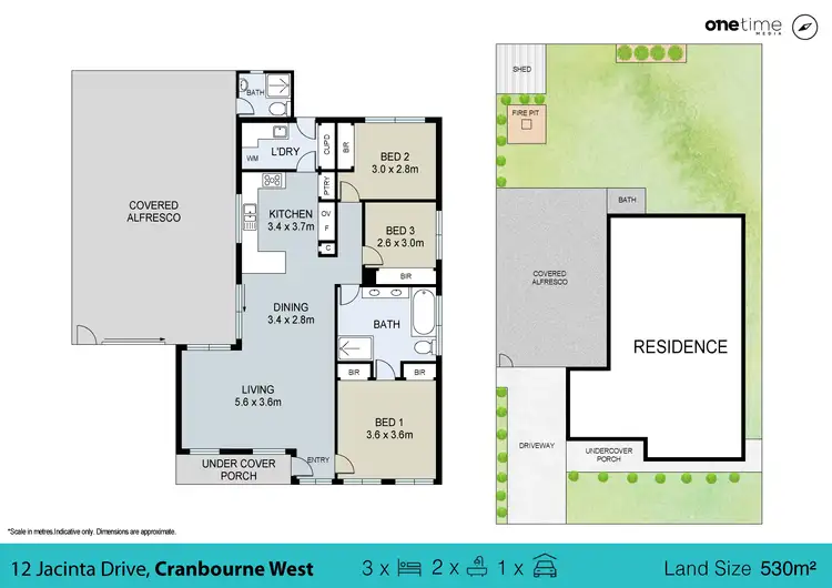Floorplan of Homely house listing, 12 Jacinta Drive, Cranbourne West VIC 3977