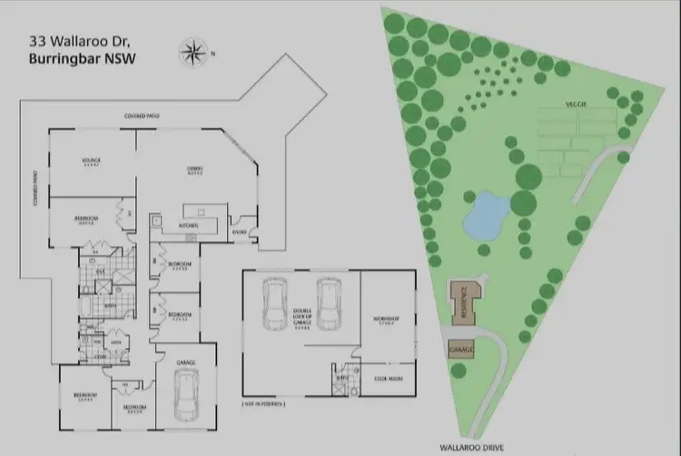 Floorplan of Homely rural property listing, 33 Wallaroo Drive, Burringbar NSW 2483