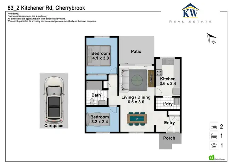Floorplan of Homely retirement listing, 63/2 Kitchener Road, Cherrybrook NSW 2126