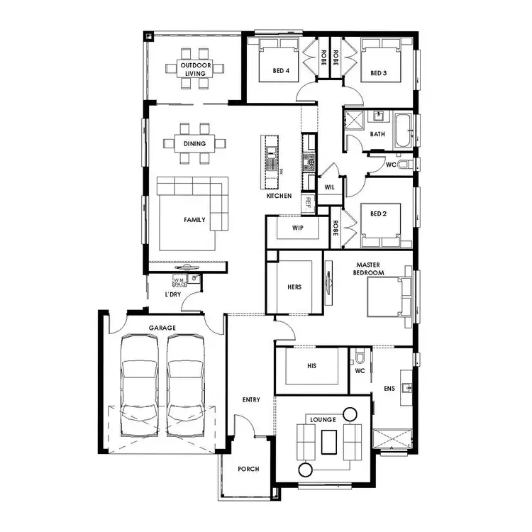 Floorplan of Homely house listing, 18 Birdwood Crescent Hidden Valley, Kilmore VIC 3764