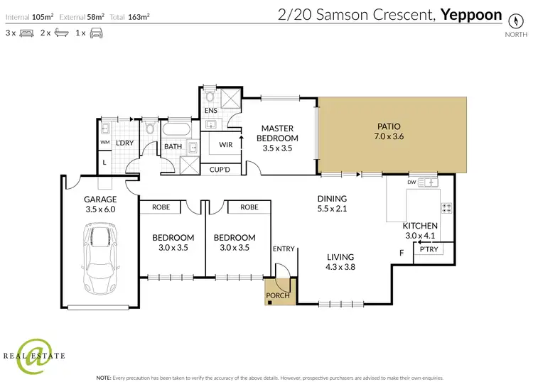 Floorplan of Homely house listing, 2/20 Samson Crescent, Yeppoon QLD 4703