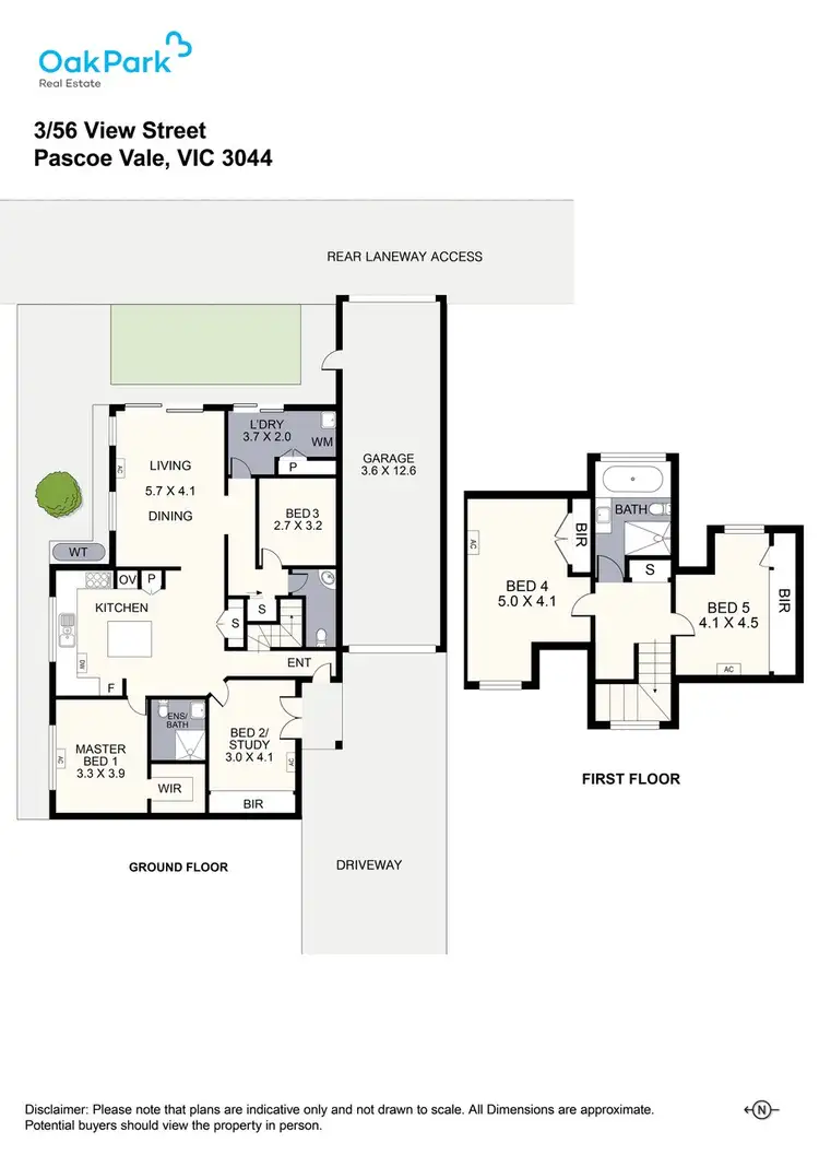 Floorplan of Homely townhouse listing, 3/56 View Street, Pascoe Vale VIC 3044
